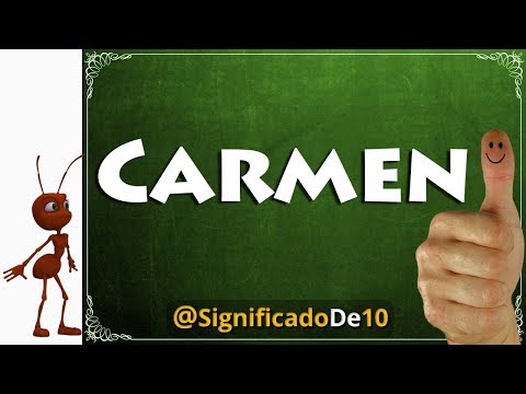 ¿Cuál es el nombre completo más común que incluye Carmen?