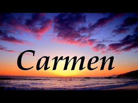 ¿Qué significa el nombre Carmen?